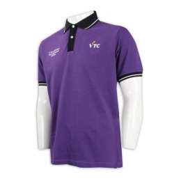 P1083 Design Contrast Collar Polo Shirt High and Low Fork Design Post Office Staff Uniform Polo Shirt Manufacturer P1083 Design Contrast Collar Polo Shirt High and Low Fork Design Post Office Staff Uniform Polo Shirt Manufacturer